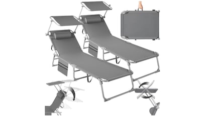 tumbonas con sombrilla incluidas los más vendidos en Amazon