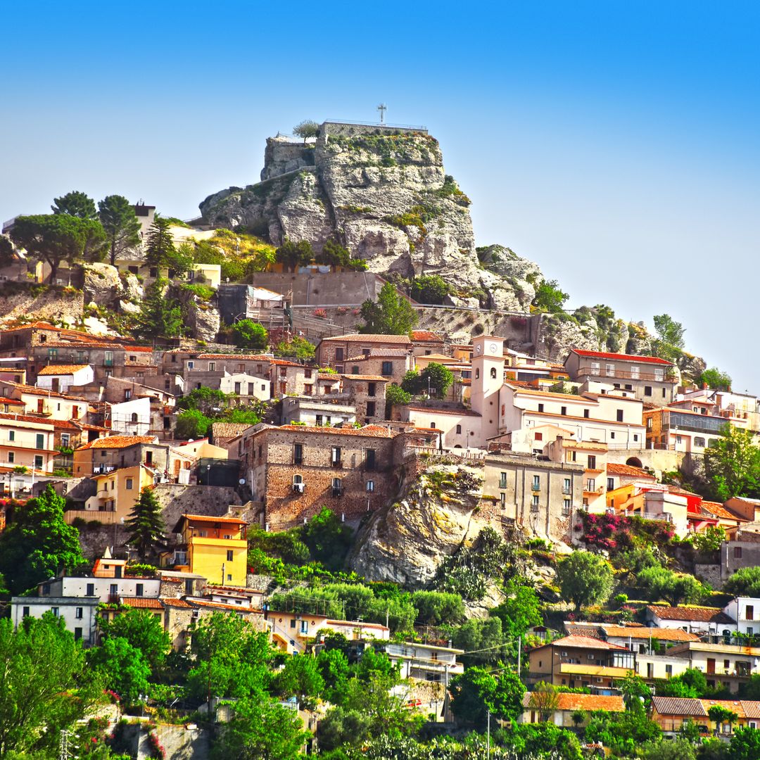 Pueblo de Bova en Calabria, Italia