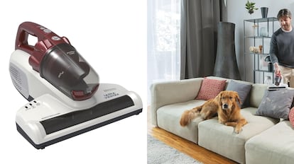 Aspirador de mano para eliminar polen, polvo y caspa de mascotas