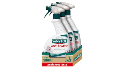 spray antiácaros para múltiples superficies con capacidad de 300 ml en cada bote