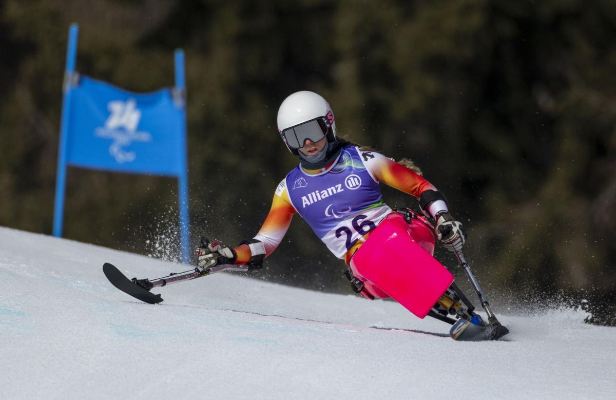 Audrey Pascual, en uno de sus concursos en Milán-Cortina.
