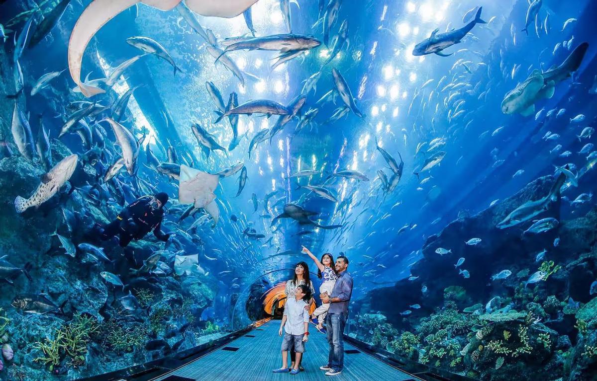 Acuario gigante en Dubai