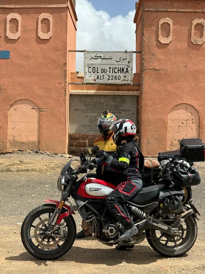 Alicia Sornosa durante uno de sus viajes a Marruecos.