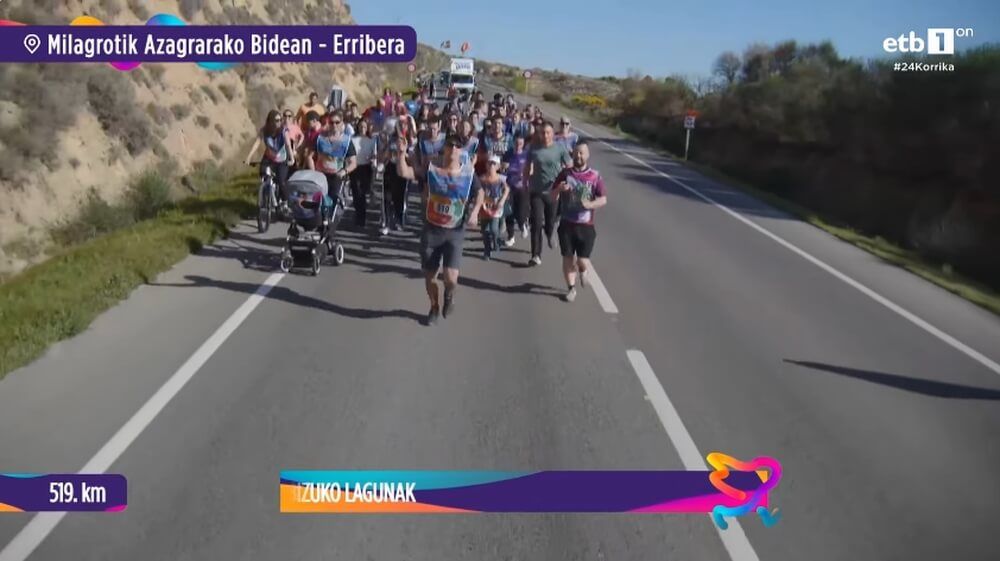 Korrika se transmite por ETB1 On