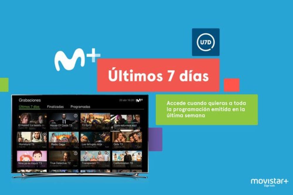 Funciones premium de Movistar Plus+ Últimos 7 días