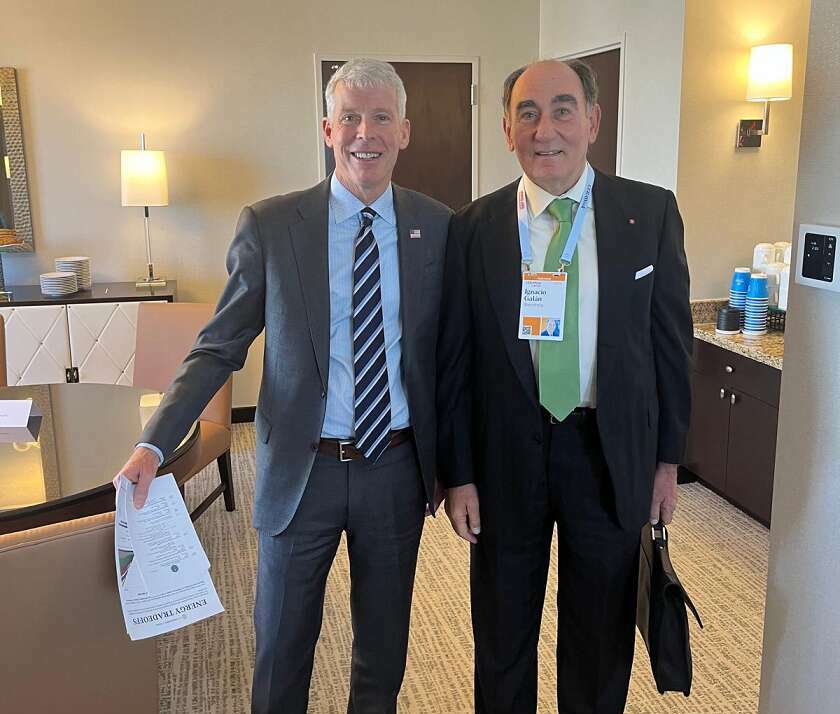 El presidente de Iberdrola, Ignacio Sánchez Galán, y el secretario de Energía de EE.UU., Chris Wright
