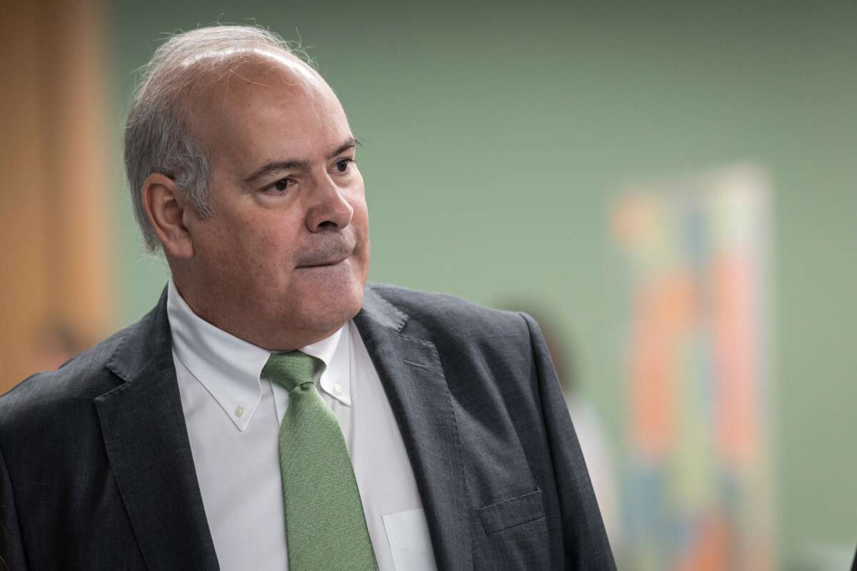 El consejero delegado de Iberdrola España, Mario Ruiz-Tagle, durante una reunión de presentación del acuerdo estratégico para impulsar la transición energética y la electromovilidad en España, en la sede de Iberdrola, el 8 de mayo de 2025, en Madrid (España). Iberdrola Es