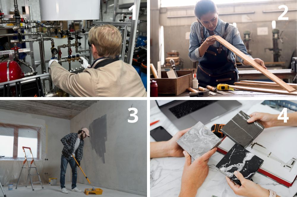 Servicios de Plomería Carpintería Pintura y Azulejos