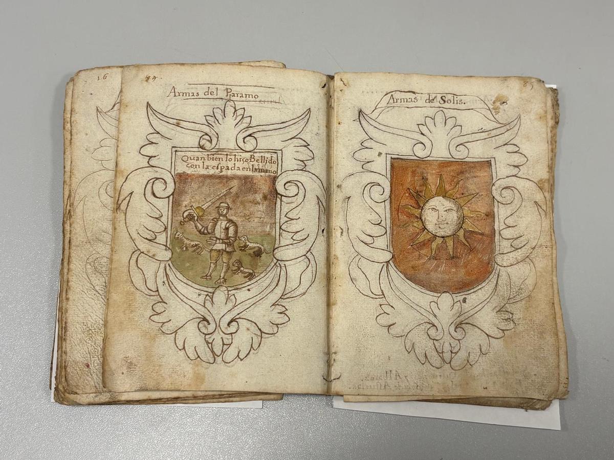 una pagina de "Armorial de Cangas del Narcea".