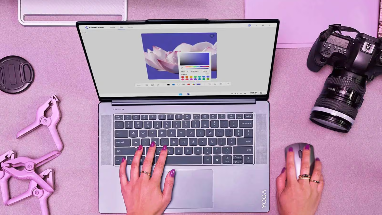 Edición en una PC Lenovo