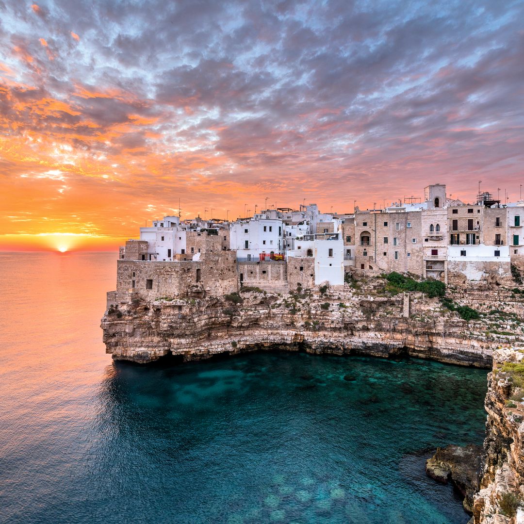 Atardecer en Polignano a Mare
