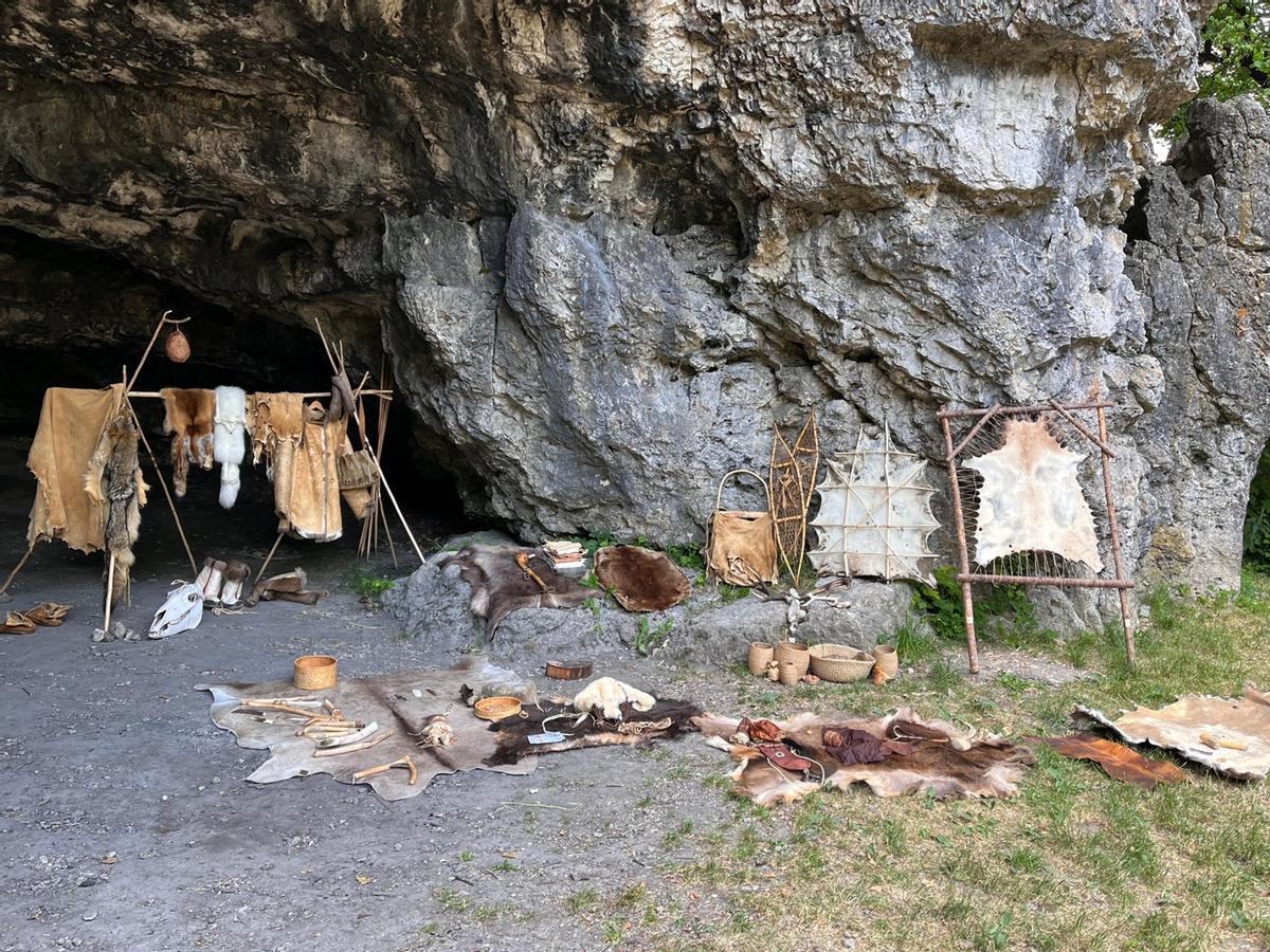 Cueva Kesslerloch, en Suiza, donde se encontraron restos de 14.200 años de antigüedad