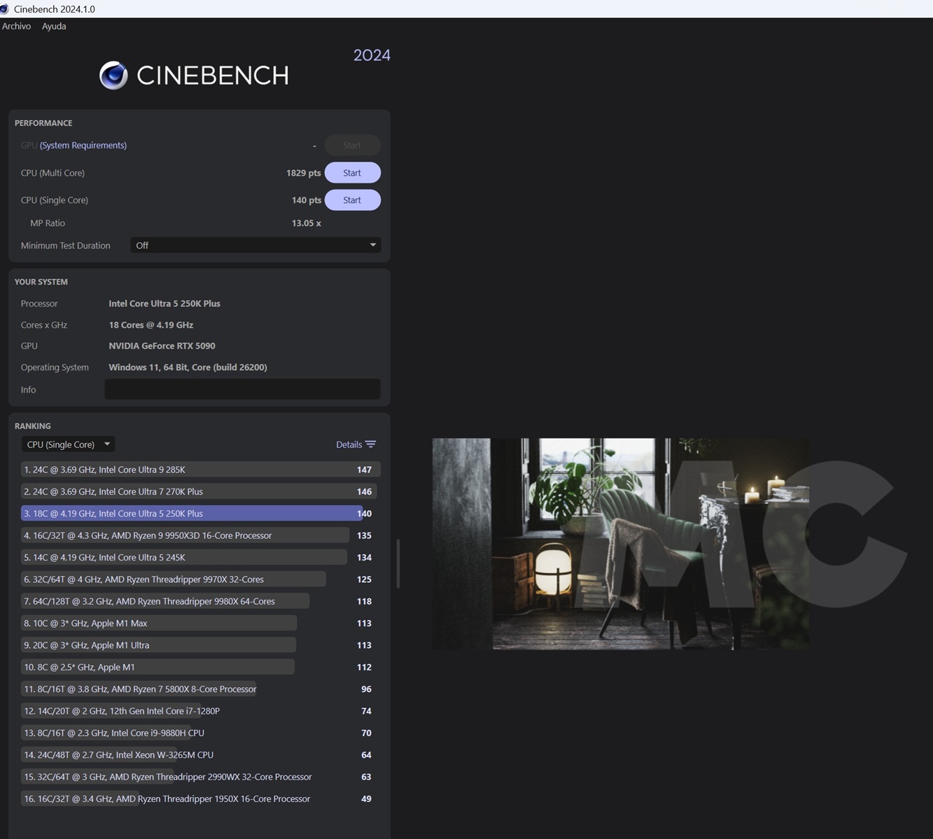 Intel Core 5 250k más CB 24