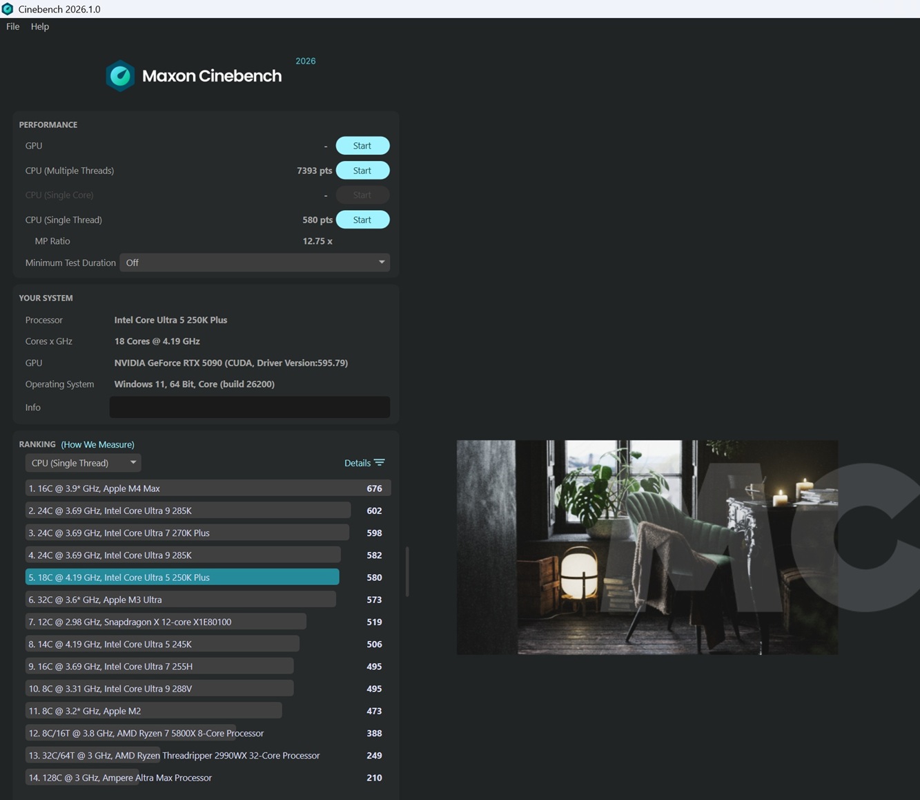 Intel Core 5 250k más CB 26