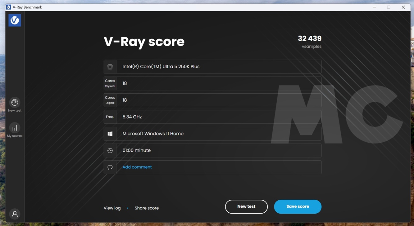 Intel Core 5 250k más vray