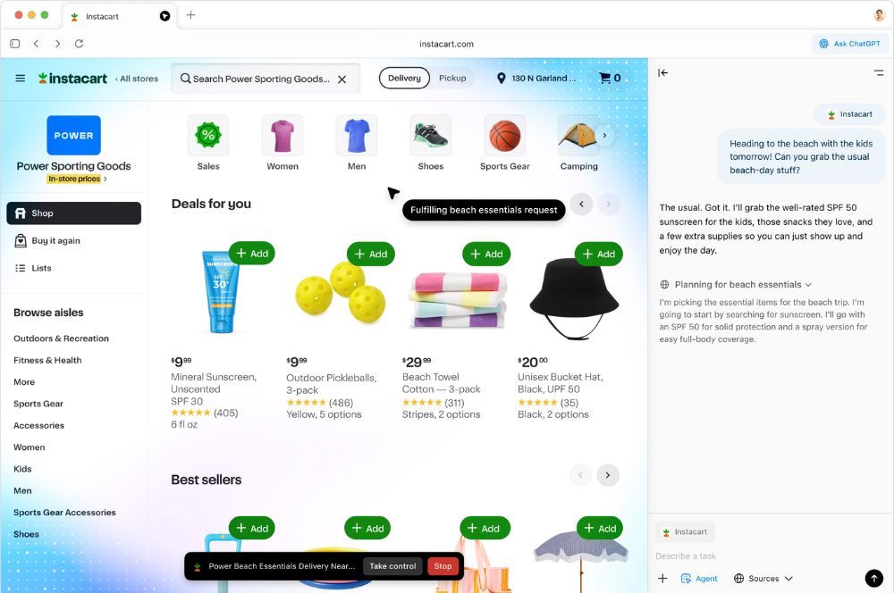 Navegador web ChatGPT Atlas