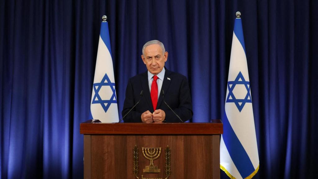 El primer ministro israelí, Benjamín Netanyahu, en una conferencia de prensa en Jerusalén.