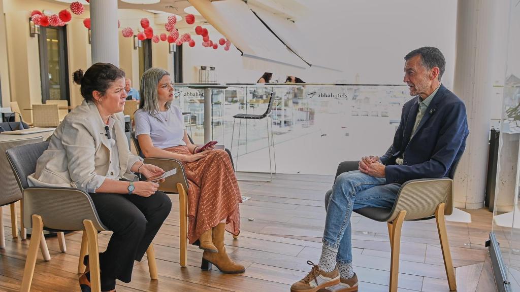 El candidato de Por Andalucía, Antonio Maíllo, durante la entrevista a EL ESPAÑOL.