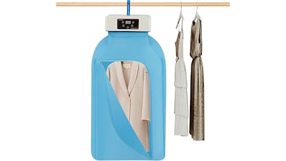 Secadora eléctrica sobre fondo blanco.