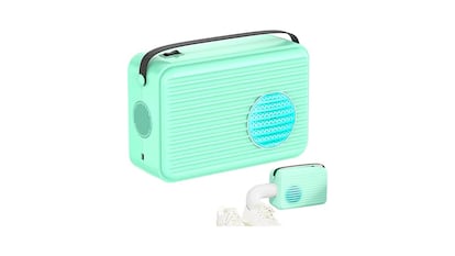 Secadora eléctrica sobre fondo blanco.