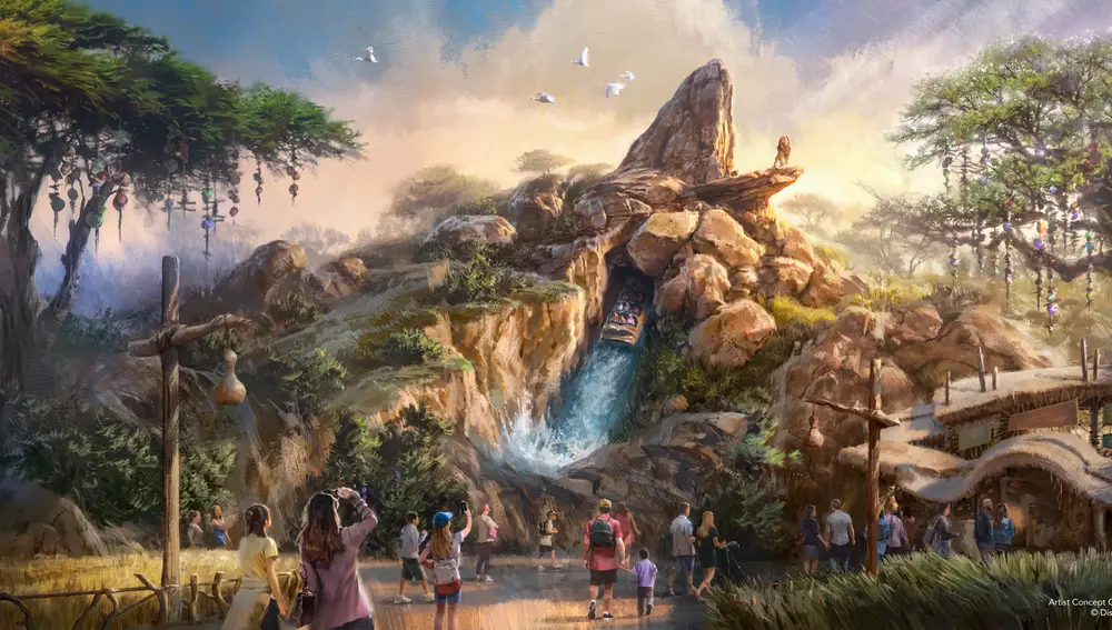 Infografía de la futura nueva atracción del Rey León