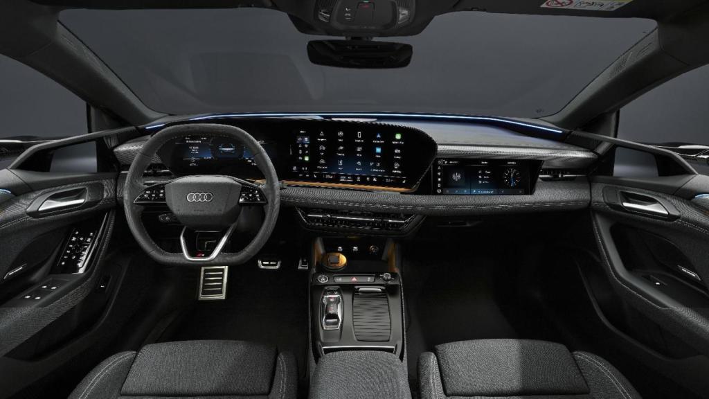Puesto de conducción del Audi A6 Avant e-tron.