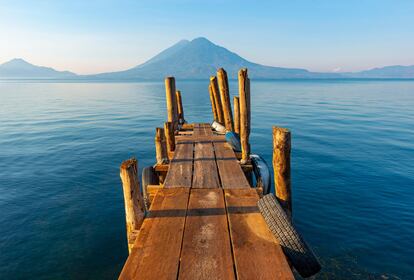 El espectacular Lago de Atitlán.
