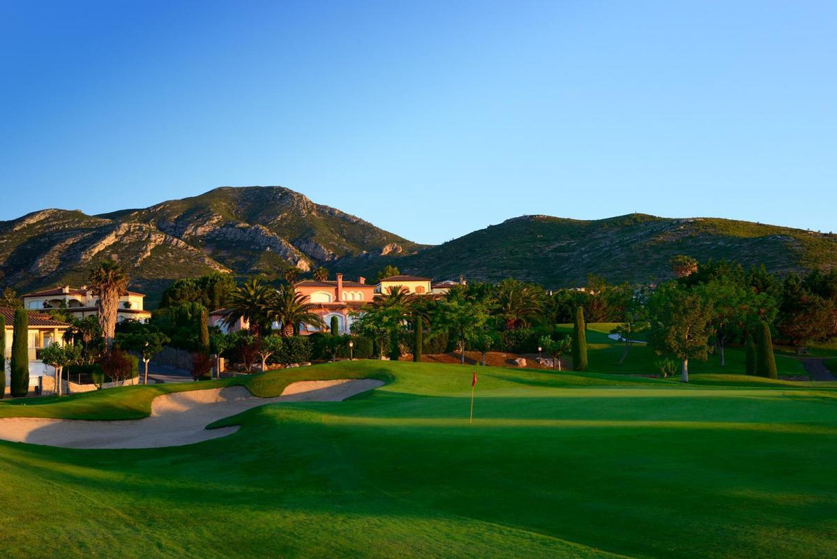 Vista del campo de golf de Bonmont.