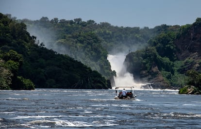 Las poderosas cataratas Murchison en Uganda.