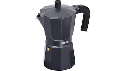 Cafetera italiana Monix Vitro Noir.