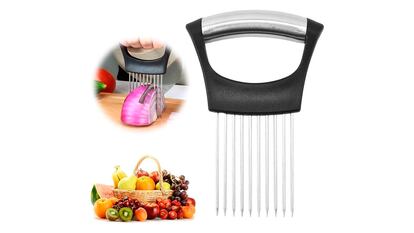 Elementos esenciales de cocina sobre fondo blanco.