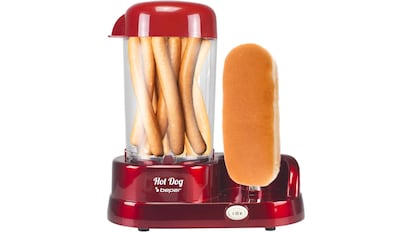 La máquina de hot dogs Beper ofrece un diseño muy retro, buenos resultados y es muy fácil de usar.