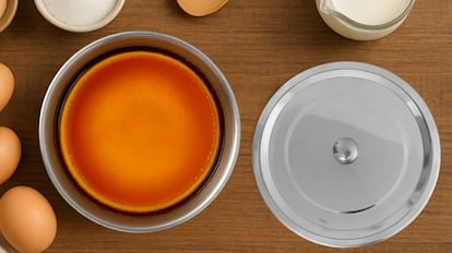 tazón para flan con tapa