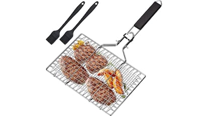 Cesta para asar verduras, carnes y pescados.