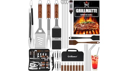 Set de 30 utensilios para barbacoa.