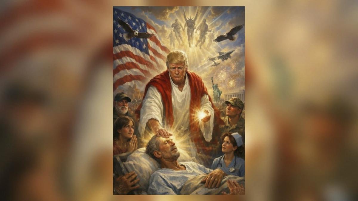 Trump elimina imagen que publicó de Jesús tras críticas por blasfemia