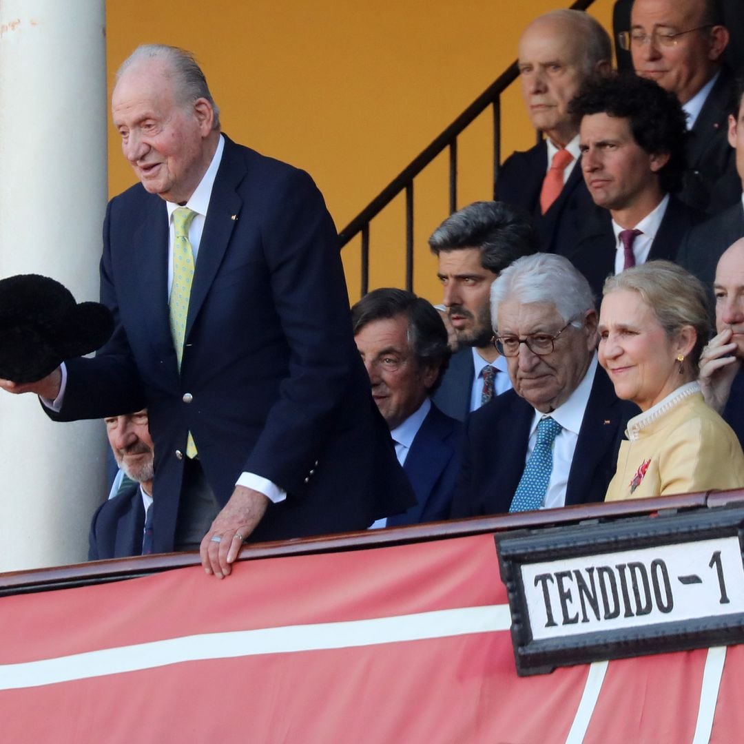 El rey Juan Carlos y la infanta Elena, en la Maestranza