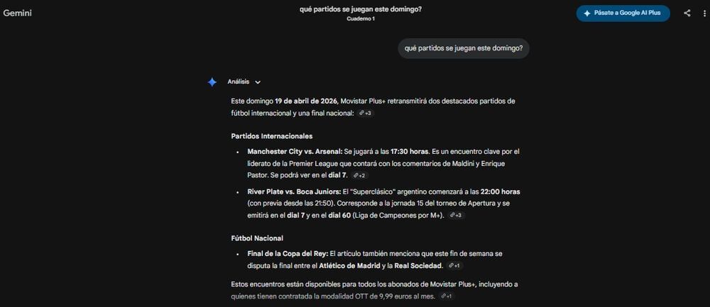 Prueba de preguntas del cuaderno Géminis