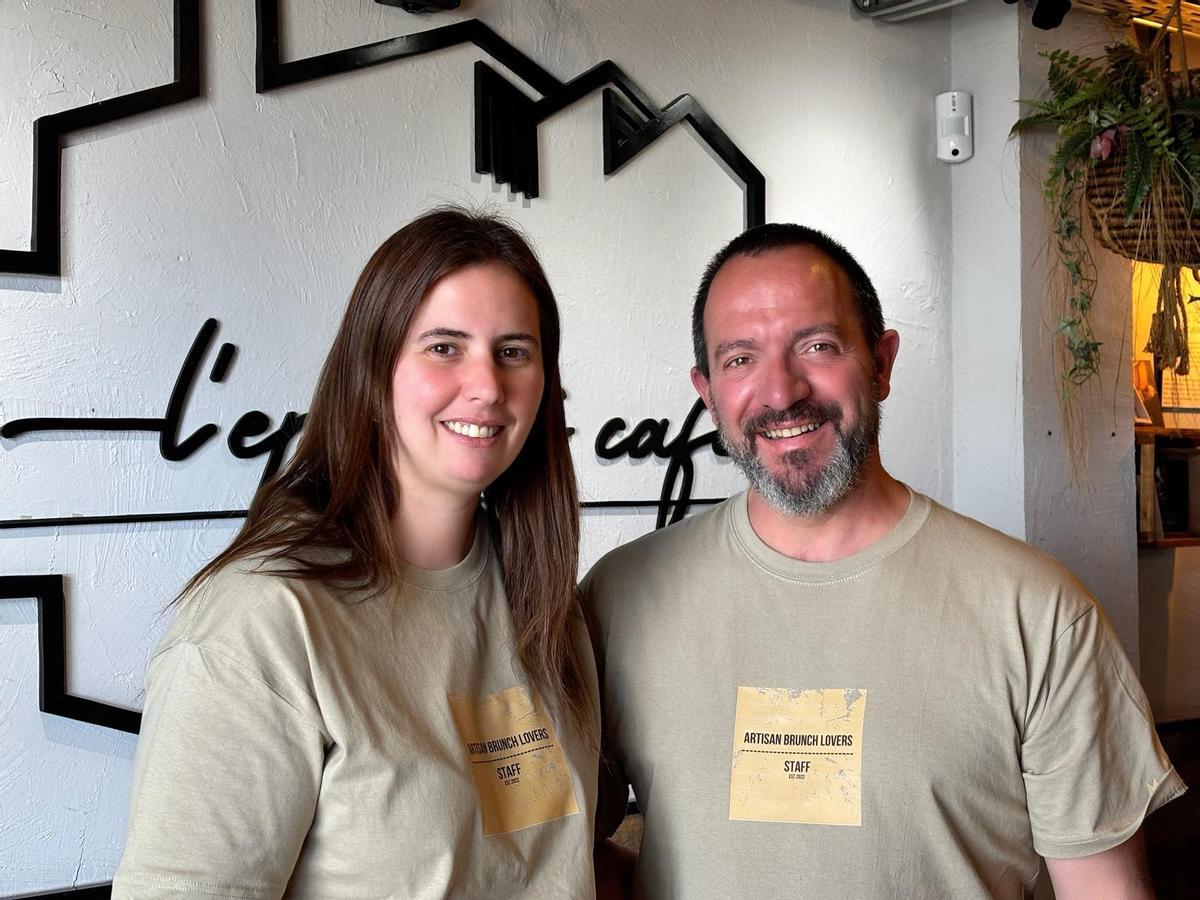 Ana y Carlos, propietarios de L'Epígraf Cafè