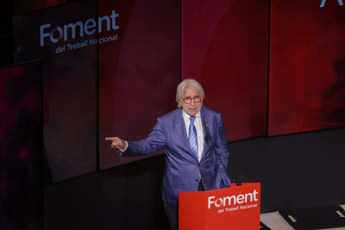 El presidente de Foment, Josep Sánchez Llibre. Foto: Fomento.