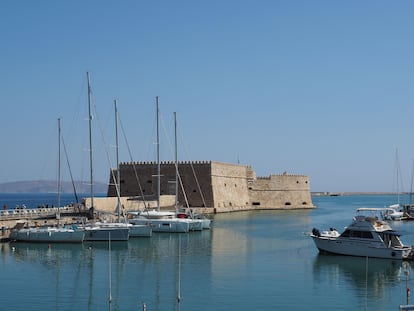 El puerto de Heraklion, la capital de Creta.