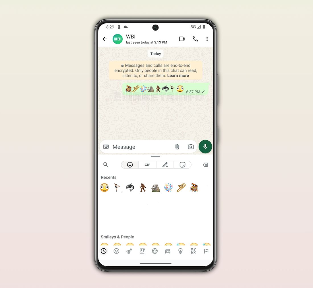 Según imágenes publicadas por WABetaInfo, las capturas de pantalla muestran los nuevos emojis Unicode 17.0 disponibles en WhatsApp para Android, que incluyen caras retorcidas, nubes de batalla, orcas y criaturas peludas.