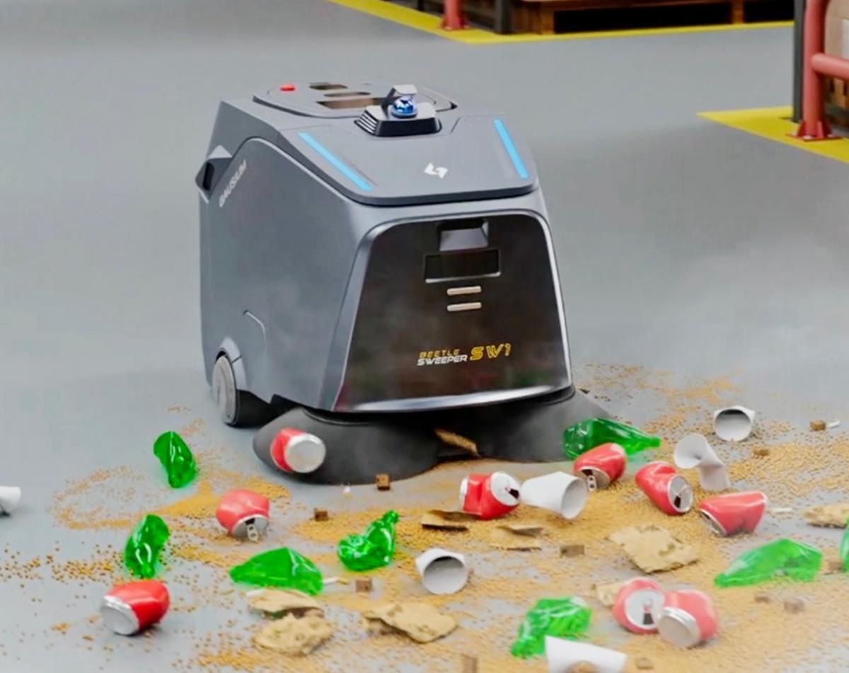 Barredora automática Beetle, el almacén logístico