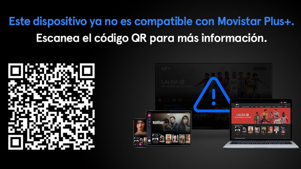 Movistar Plus+ avisa de dispositivos incompatibles