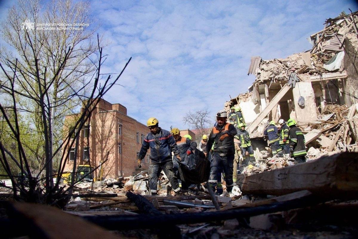 Ataque ruso en Dnipro (Ucrania)