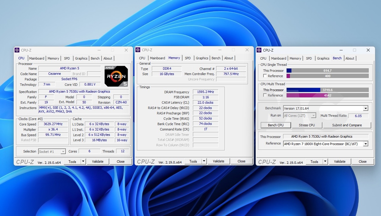 geekom a5 pro 2026 cpuz