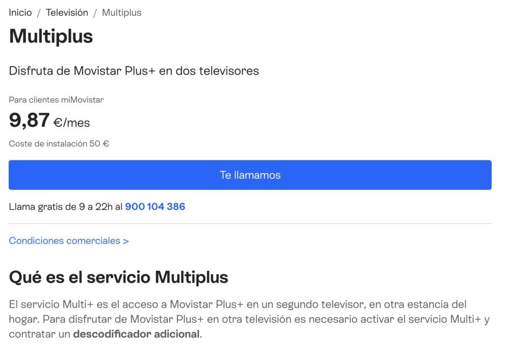 Instrucciones de servicio Movistar