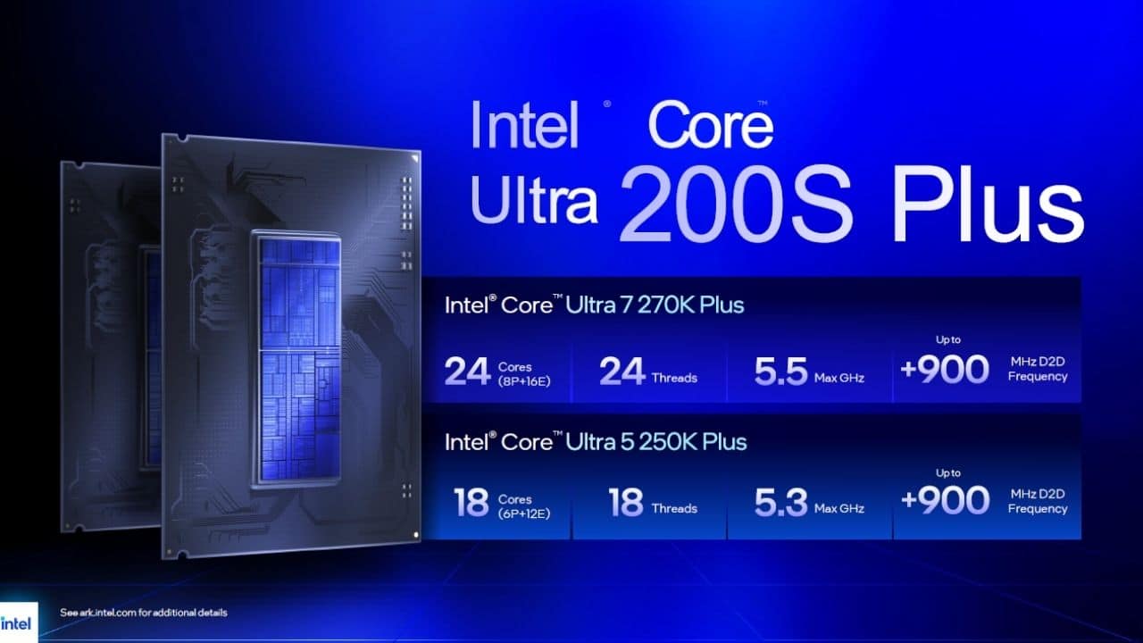 Intel Core Ultra 200s+ Noticias