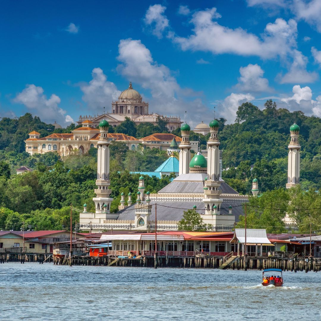 Paseo marítimo de Bandar Seri Begawan, capital de Brunei, Sudeste de Asia