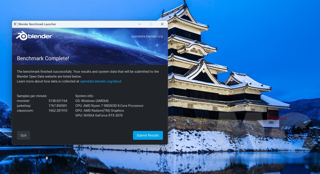 pny rtx 5070 blender